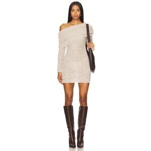 Lovers + Friends Ionela Off The Shoulder Sweater Dress Sz M